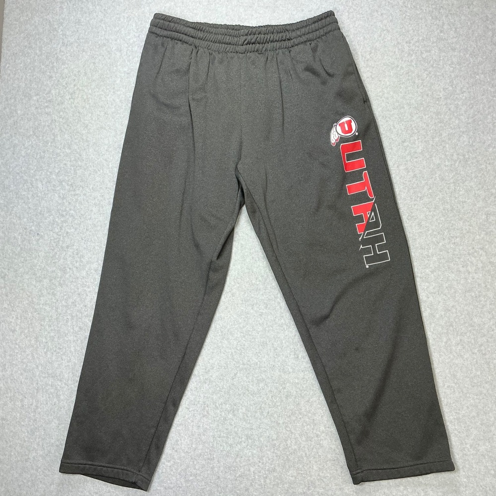 Rivalry Threads Utah Utes Mens XL Gray Fleece Lined Performance Sweatpants